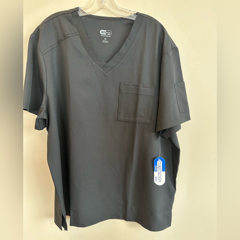 Koi Cureology Black Scrub Top